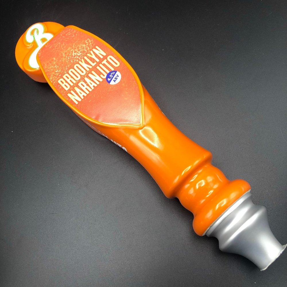 NEW Chrislan Ceramics Brooklyn Naranjito Orange Beer Tap Handle Hand Made